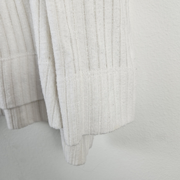 Anthropologie Maeve Sweater Womens Ribbed Knit Cream Oversized Cowl Neck M - Picture 3 of 8